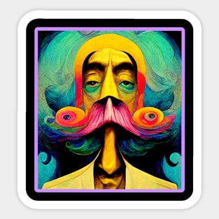 Trippy Salvador Dali Pop Art Sticker